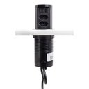 Ver imagem 3 de Torre de Tomada com Indução 2 Tomadas 10a 2usb a + C 10a Preto Cromado