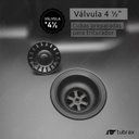 Ver imagem 5 de Cuba Pia Dupla com Lixeira para Cozinha Gourmet na Cor Preta em Aço Inox 201 - Tubrax