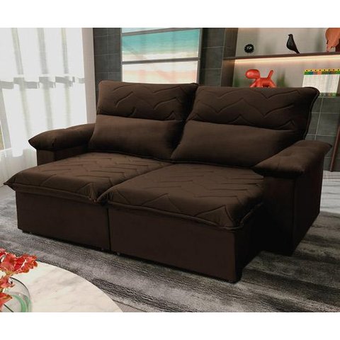 Sofá Retrátil Reclinável Paris 150cm Suede Velut com Molas no Assento - King House