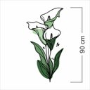 Ver imagem 3 de Adesivo Floral Boho Verde Estilo Nórdico 45x90 Minimalista Mod.04