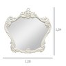 Espelho Provençal Decorativo Branco Luxo - 6