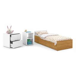 Dormitório Completo Infantil Tutto New 2 Portas de Correr, Cômoda 4 Gavetas, Berço Formare Branco So - 7