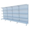 Ver imagem 1 de Gondola Parede 202 Fit Ate 4 Metros Branco 20 Bandeja Sp Etiqueta