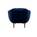 Ver imagem 2 de Poltrona Decorativa Sala Estar Recepção Marcela Veludo Azul Marinho - Montanaris Decor