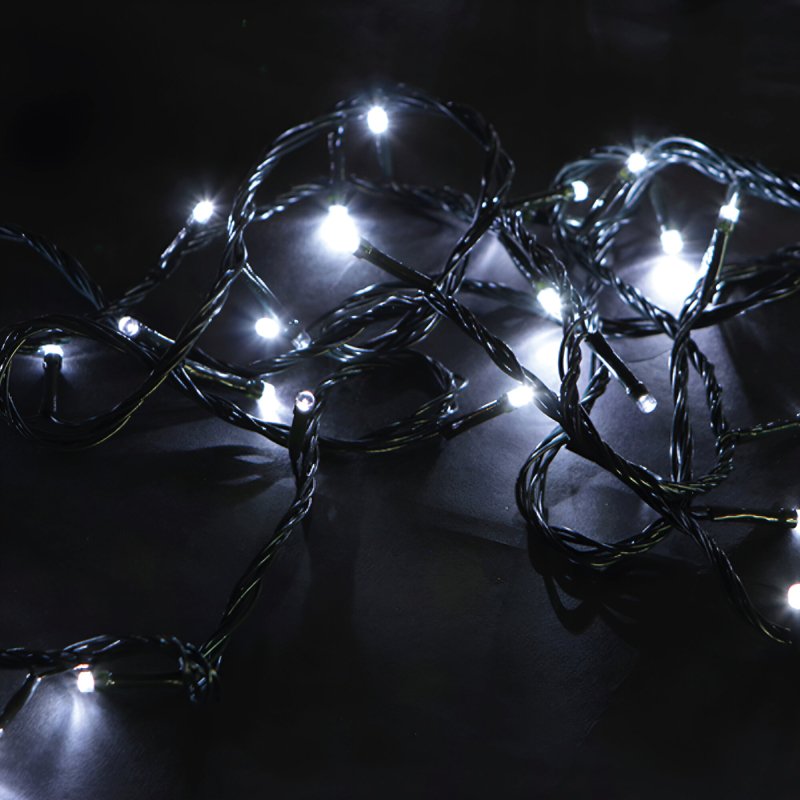 Cordão Luminoso 200 Leds 8 Funções Verde 220v 6500k - Taschibra - 2