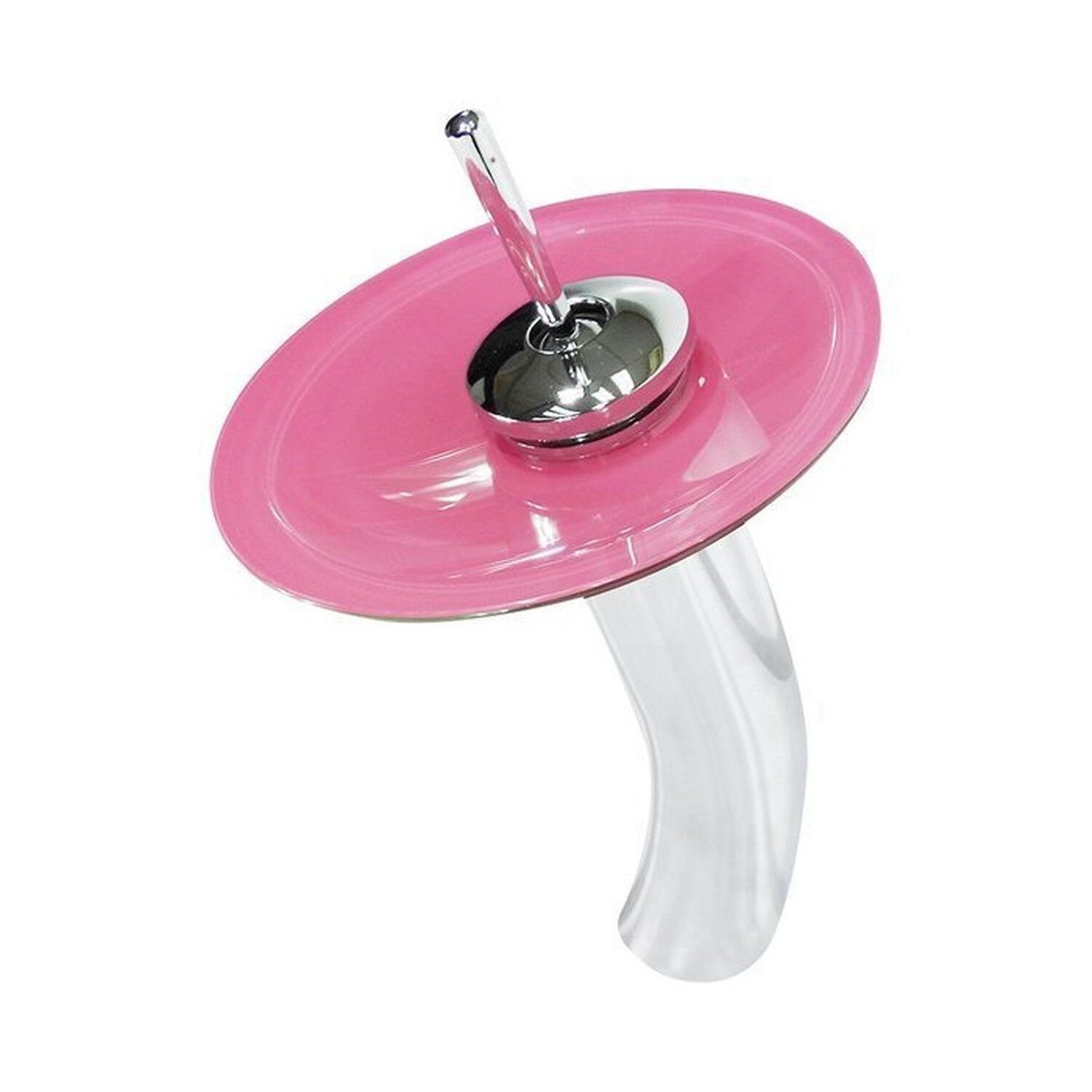 Cuba de Vidro Abaulada 45cm + Válvula + Torneira Cascata - 2