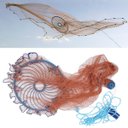 Ver imagem 6 de Tarrafa Chinesa Rede Pesca Pescaria Multifilamento Peixe Robalo Lambari Camarao Siri Ciriguejo Mar R