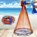 Ver mais imagens de Tarrafa Chinesa Rede Pesca Pescaria Multifilamento Peixe Robalo Lambari Camarao Siri Ciriguejo Mar R