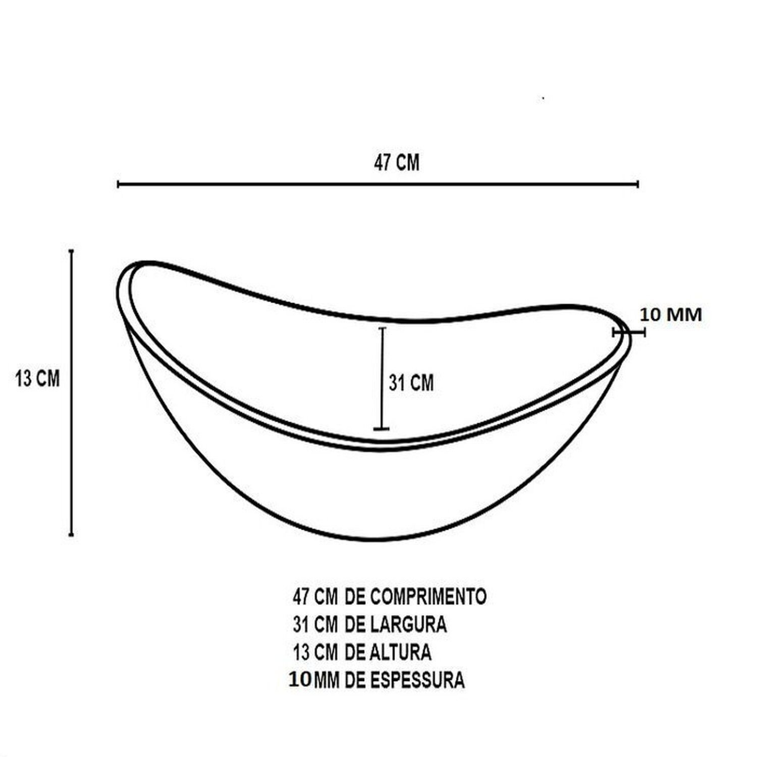 Cuba de Vidro Oval 47cm + Válvula + Torneira - 2