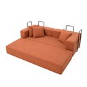 Ver imagem 5 de Sofá Loft na Caixa a Vácuo Moderno 3 Lugares 190cm Compacto Bouclê Terracota - Vimont Moveis