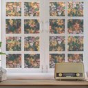 Ver imagem 2 de Pelicula Adesivo Eletrostatica Vidro Jateado Flor Magnolia