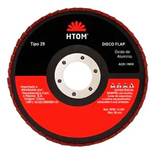 Disco Flap Óxido de Alumínio Tipo 29 7" - Htom