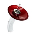 Ver imagem 2 de Cuba de Vidro Abaulada 45cm + Válvula + Torneira Cascata