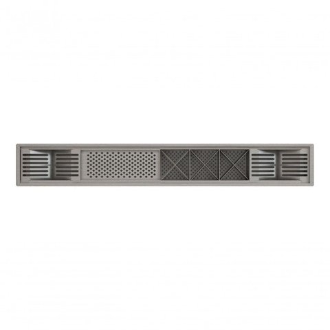 Calha Embutida Design Novo em Inox Technox Bancada