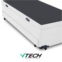 Ver imagem 5 de Bicama Solteiro com Baú e Cama Auxiliar Madeira Branco Vtech