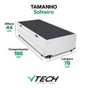 Ver imagem 3 de Bicama Solteiro com Baú e Cama Auxiliar Madeira Branco Vtech