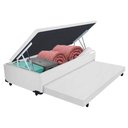 Ver imagem 1 de Bicama Solteiro com Baú e Cama Auxiliar Madeira Branco Vtech