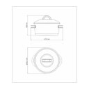 Ver imagem 7 de Caçarola Tramontina Solar Funda em Aço Inox Fundo Triplo com Tampa e Alças 20 Cm 3,6 L