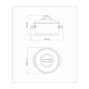 Ver imagem 7 de Caçarola Tramontina Solar Funda em Aço Inox Fundo Triplo com Tampa e Alças 20 cm 3,6 L