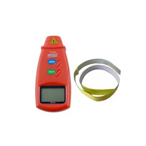 Kit Tacômetro Digital Óptico Mira Laser Faixa 2,5 A 99999 Rpm Velocidade Td-812 Portátil Fita Reflet