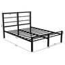 Cama Ferro Leve Moderna Casal C/ Pé Reforço Resistente:preto - 5