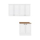Ver imagem 3 de Lavanderia Modulada 03 Peças 100% MDF com Tampo HP/Nature Emilly Branco