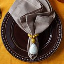 Ver imagem 5 de Kit Jogo Americano 4 Lugares Mesa Posta Cor Mostarda 52x36cm:mostarda