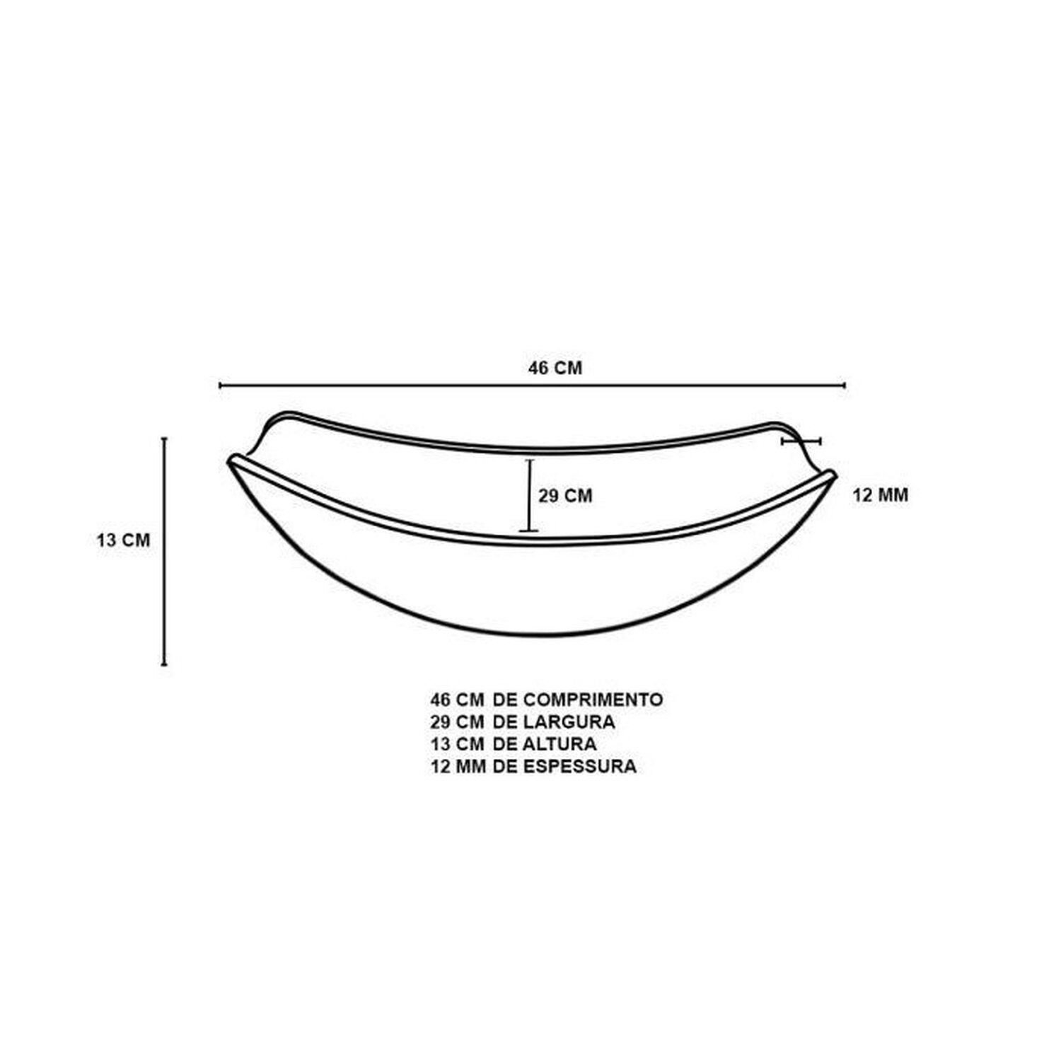 Cuba de Vidro Oval Chanfrada 46cm + Válvula Click - 2