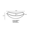 Ver imagem 2 de Cuba de Vidro Oval Chanfrada 46cm + Válvula Click