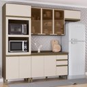 Ver imagem 2 de Cozinha Modulada Connect 4 Peças com Torre Quente 2 Fornos Duna/cristal - Móveis Henn