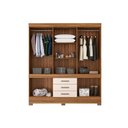 Ver imagem 7 de Guarda Roupa Casal 10 Portas e 3 Gavetas New Murano Amêndola/off White - Demóbile