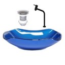 Ver imagem 1 de Cuba de Vidro Abaulada 51cm + Válvula + Torneira