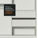 Ver mais imagens de Guarda-roupa Solteiro Madesa Luke 2 Portas de Correr de Madeira