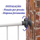 Ver imagem 6 de Grade Portão Pet Bebê Divisor Ambiente 68 e 88 Cm - Branco