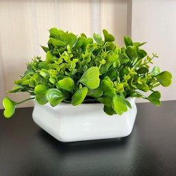 Vaso centro de mesa branco trabalhado luxo de cerâmica - 3