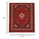 Ver imagem 3 de Tapete Persa Hamadan Feito À Mão Vermelho 295x215cm
