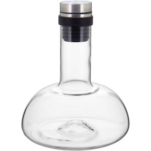 DECANTER VINHO 18x17x17cm 1,8L VIDRO TRANSPARENTE TAMPA INOX