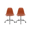 Ver imagem 1 de Kit 2 Cadeiras Eames Office Cromada - Cor Terracota