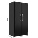 Ver imagem 3 de Sapateira 2 Portas e 3 Prateleiras Monaco Preto