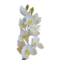 Flor Orquídea Branca 2 Galhos - 62 Cm - 2