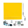 Toldo Cortina Amarelo - 3,80m X 1,60m - Kit Completo - 1