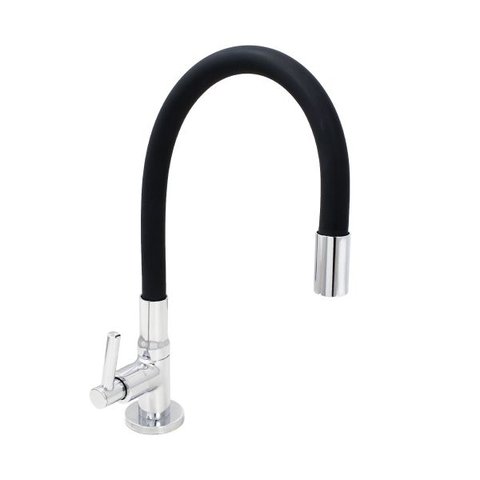 Torneira Cozinha Mesa Silicone Preto C62 Arejador Fixo ABS