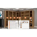 Ver imagem 3 de Modulado Casal Completo 6 Portas 8 Gavetas - Rizon-cumaru - Móveis Novo Horizonte