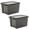 Kit 2 Organizadores Life Box 70 Lt - Preta - 1