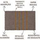 Ver imagem 4 de Jogo de Toalhas 6 Pçs - 2 Banho 2 Rosto 2 Piso Montreal 100% Algodão Cinza