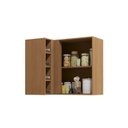 Ver imagem 3 de Armário de Cozinha Aéreo 4 Prateleiras e 1 Porta de Canto 98cm T652 Vibra Kappesberg