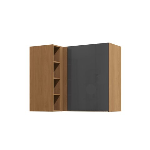 Armário de Cozinha Aéreo 4 Prateleiras e 1 Porta de Canto 98cm T652 Vibra Kappesberg