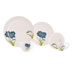 Jogo de Jantar 60 Peças Amarilis Porcelana Real By Schmidt - 1