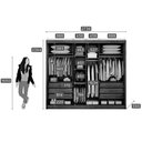 Ver imagem 2 de Guarda Roupa Casal 3 Portas de Correr e 6 Gavetas C- Espelho Passion Plus Branco - Novo Horizonte