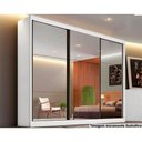 Ver imagem 1 de Guarda Roupa Casal 3 Portas de Correr e 6 Gavetas C- Espelho Passion Plus Branco - Novo Horizonte